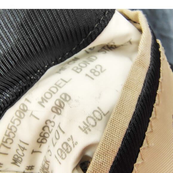 Burberry London Mens Suit Jacket 100% Wool Gold Button Dark Navy 46 Long FLAW - Picture 6 of 9